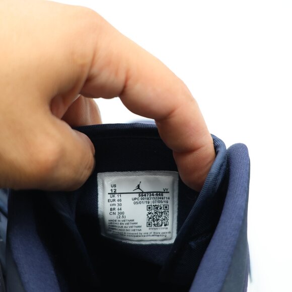 Nike Air Jordan 1 Mid Men's Size 12 Obsidian Sanded Purple Athletic Sneakers - Picture 3 of 9